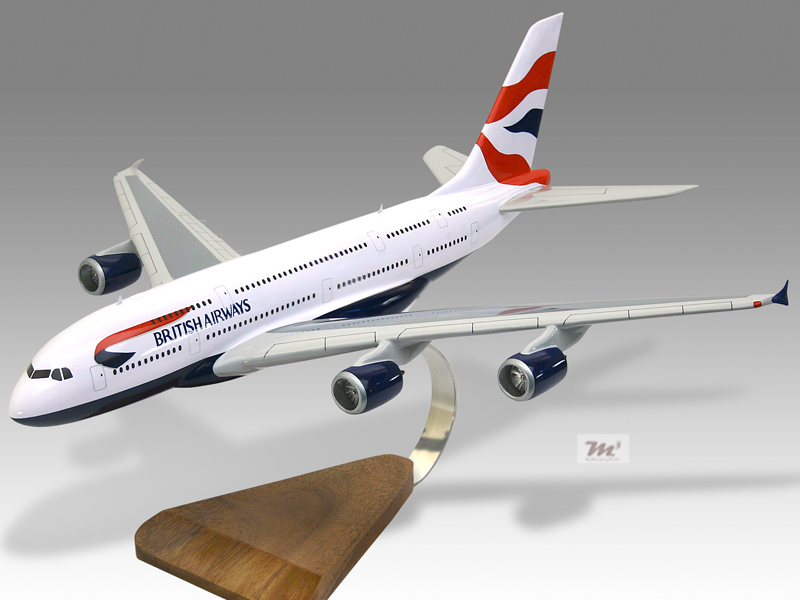 Solid BRITISH AIRWAY One World A380 Passenger Airplane Plane Metal Diecast Model 
