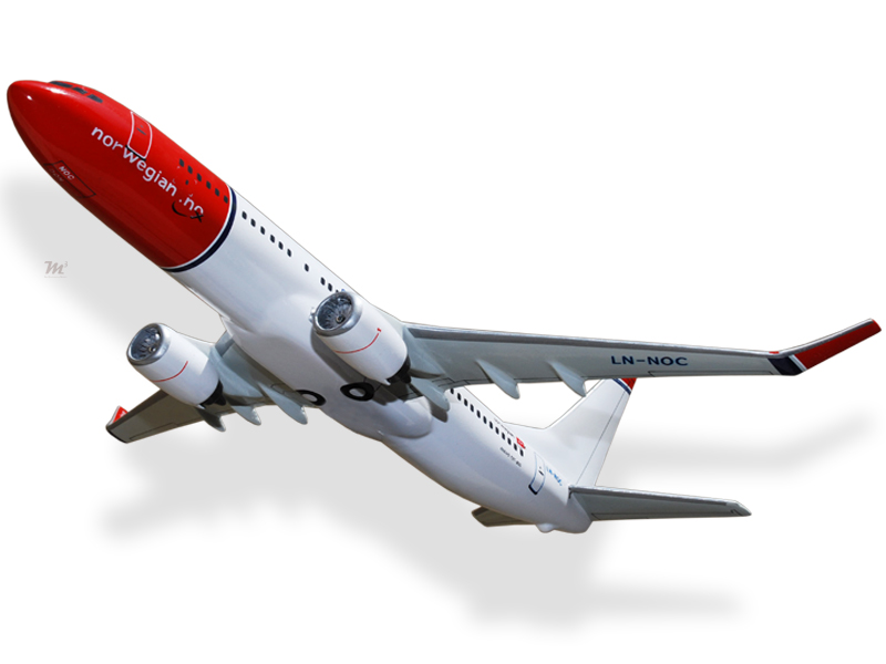 Norwegian Erik Bye Boeing 737-800 1:200 Aereo Modellino Collezione B737  LN-DYA 