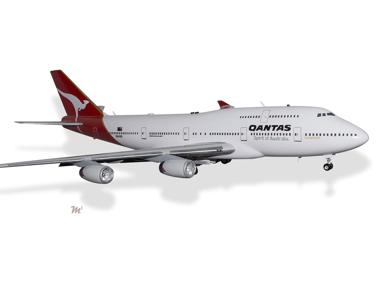Qantas airways Boeing 747-400ER fiberglass aircraft model VH-OEJ 150cm Huge 