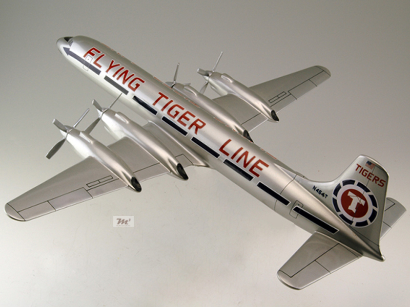 F-rsin Plastic 1/144 Model Kit FRP4121 Canadair CL-44 Flying Tiger Line 